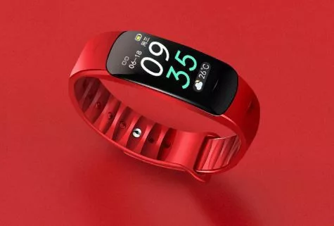 Jupiter červený inteligentný náramok