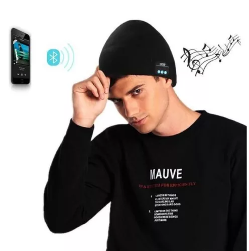 Modrá čiapka s Bluetooth