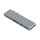USB rozdeľovač HUB pre MacBook - sivá farba, Type-C, USB 3.0, SD, Micro SD, TF