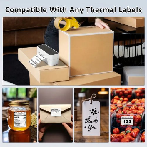 Phomemo Vezeték Nélküli Hőcímke Nyomtató (10,16 × 15,24 cm) - kék