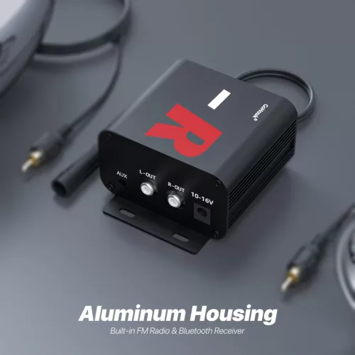 Sada vodotesných stereo reproduktorov pre motocykel s Bluetooth – Bluetooth + FM rádio + AUX