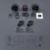 Sada vodotesných stereo reproduktorov pre motocykel s Bluetooth – Bluetooth + FM rádio + AUX