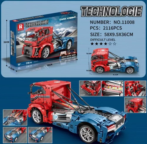 Reobrix Iron Knight kamion építőkészlet 2 távirányítóval