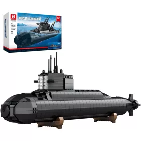   Reobrix Katonai Nukleáris Tengeralattjáró Építőkészlet(1498 Darab, LED világítással)