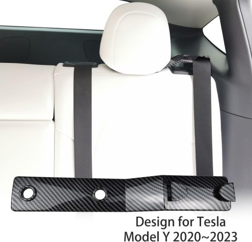 2 db Hátsó Biztonsági Öv Vezető (Carbon Seat Belt Guide) – Tesla Model Y 2021–2023