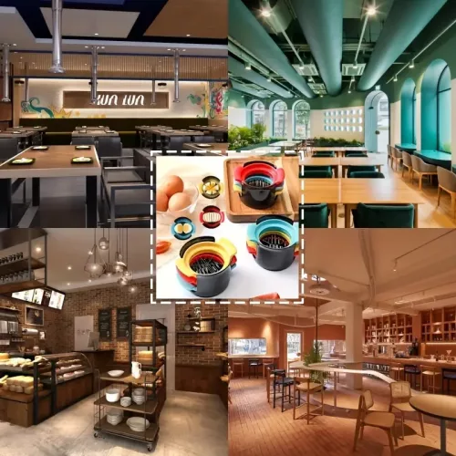 Rozsdamentes acél 3 az 1-ben tojásszeletelő és vágó készlet