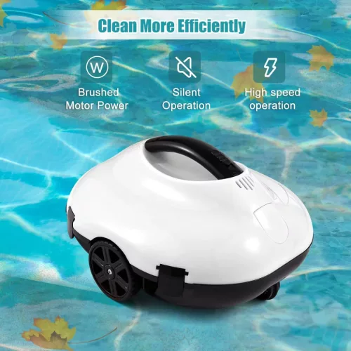 Cordless  Robotic Pool Vacuum Cleaner – Vezeték nélküli, nagy sebességű medencetisztító 120 perces üzemidővel
