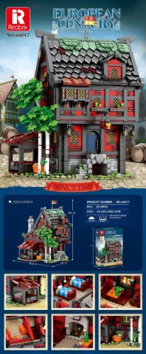 Reobrix 66017 – Középkori Fogadó  3214db-os építőkészlet