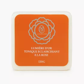   Savon Lumière d’Or – Bőrvilágosító és Tonizáló Rózsaszappan (120 g)