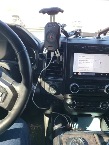 iMESTOU lopásbiztos motoros telefontartó – alumínium, 1" golyós rögzítéssel