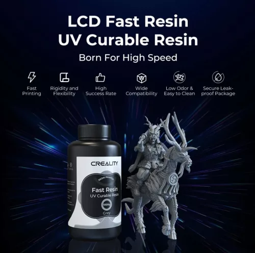 Creality Fast Resin -  UV gyanta -  1000g - szürke