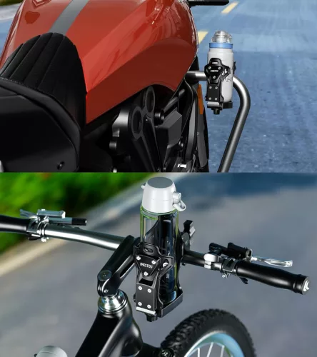 iMESTOU Univerzális Motoros / Kerékpáros Pohártartó – ATV ital- és kulacstartó