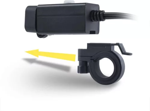 iMESTOU Motoros USB Töltő – 5V 2.1A, vízálló, dupla USB, kapcsolóval és biztosítékkal (12V/24V)