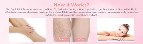 Bezbolestný odstraňovač chĺpkov na opakované použitie - Crystal Hair Eraser
