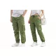 Bavlnené voľnočasové nohavice s elastickým pásom - NATUST unisex cargo nohavice - (170-176 cm)