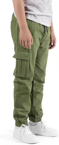 Bavlnené voľnočasové nohavice s elastickým pásom - NATUST unisex cargo nohavice - (170-176 cm)