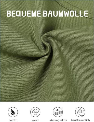 Bavlnené voľnočasové nohavice s elastickým pásom - NATUST unisex cargo nohavice - (170-176 cm)
