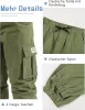 Bavlnené voľnočasové nohavice s elastickým pásom - NATUST unisex cargo nohavice - (170-176 cm)