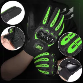 Rukavice na motorku Cofit XXL, zelené - výhodná cena