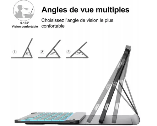 S trackpadom, podsvietením - Prémiové puzdro s Bluetooth klávesnicou pre tablet Xiaomi Redmi Pad SE kompatibilný s 11" (2023)