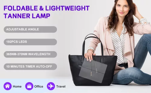Prenosná opalovacia lampa Cozion 24 W so 192 LED diódami – na opalovanie tváre a tela doma