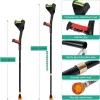 1 kus, nastaviteľná výška, ergonomický dizajn, sivá rukoväť - ELorgzem Sada skladacích barlí