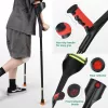 1 kus, nastaviteľná výška, ergonomický dizajn, sivá rukoväť - ELorgzem Sada skladacích barlí