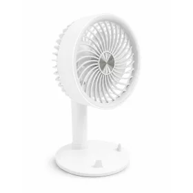   Prenosný stolový ventilátor s možnosťou nabíjania cez USB – s 5 rýchlosťami a nastaviteľnou hlavicou