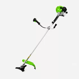   Benzínová kosačka na trávu / krovinorez – s dvojtaktným motorom s objemom 72 cm³ – zelená