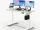 Elektrický stôl s nastaviteľnou výškou NearHub OD20E-W-120 – biely, 120 × 60 cm
