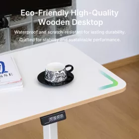   Elektrický stôl s nastaviteľnou výškou NearHub OD20E-W-120 – biely, 120 × 60 cm