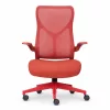Ergonomická kancelárska stolička NearHub EC10 – štýlový komfort pre domácnosť aj kanceláriu – červená