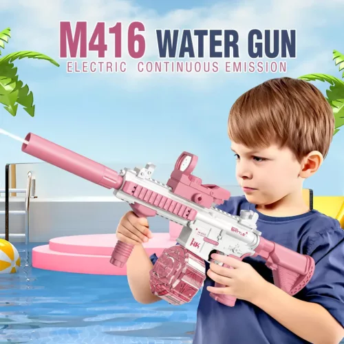 Elektrická vodná puška M416, ružová