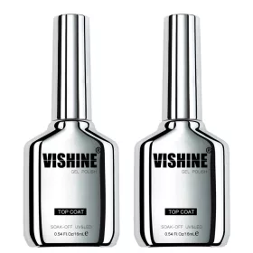 Vishine No Wipe UV/LED gélový vrchný lak – 2 × 16 ml