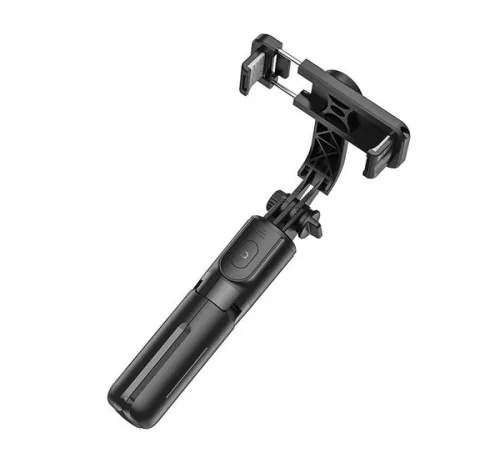 Hoco K17 Figure selfie tyč a statív s Bluetooth diaľkovým ovládaním – čierna, 600 mm
