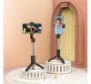 Hoco K17 Figure selfie tyč a statív s Bluetooth diaľkovým ovládaním – čierna, 600 mm