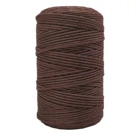   Hnedá makramé niť Forbell na kreatívne ručné práce, 2 mm × 300 m