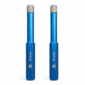   BRSCHNITT vŕtačka na dlaždice s diamantovým hrotom pre suché vŕtanie 8 mm, sada 2 ks