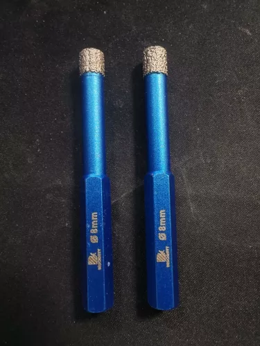 BRSCHNITT vŕtačka na dlaždice s diamantovým hrotom pre suché vŕtanie 8 mm, sada 2 ks
