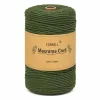 Makramé niť Forbell v khaki farbe na kreatívne ručné práce, 2 mm × 300 m