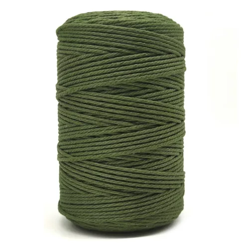 Makramé niť Forbell v khaki farbe na kreatívne ručné práce, 2 mm × 300 m