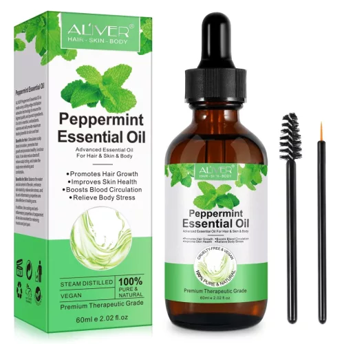 ALIVER éterický olej z mäty piepornej, prírodný a vegánsky, 60 ml