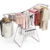 Skladací sušič na bielizeň s krídlami KINGRACK, čierny