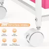 KINGRACK pojazdný úložný vozík s 12 zásuvkami, ružový