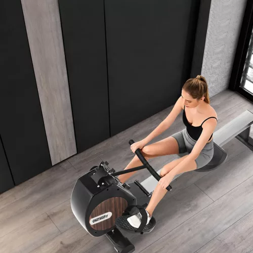 Magnetický veslovací trenažér OneTwoFit H528 – s aplikáciou FitShow