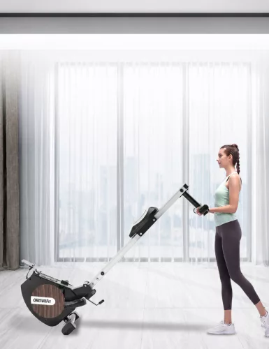 Magnetický veslovací trenažér OneTwoFit H528 – s aplikáciou FitShow