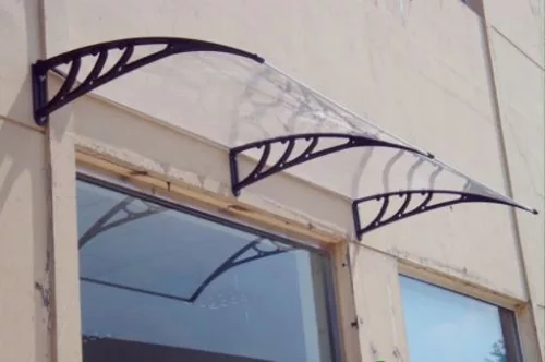 Plexiflex Predná strieška 100cm*60cm Čierna