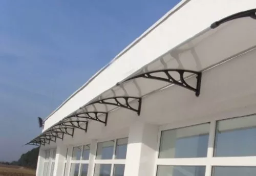 Plexiflex Predná strieška 100cm*60cm Čierna