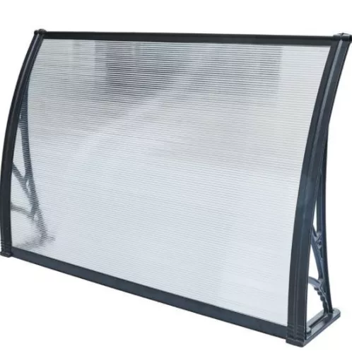 Plexiflex Predná strieška 100cm*60cm Čierna