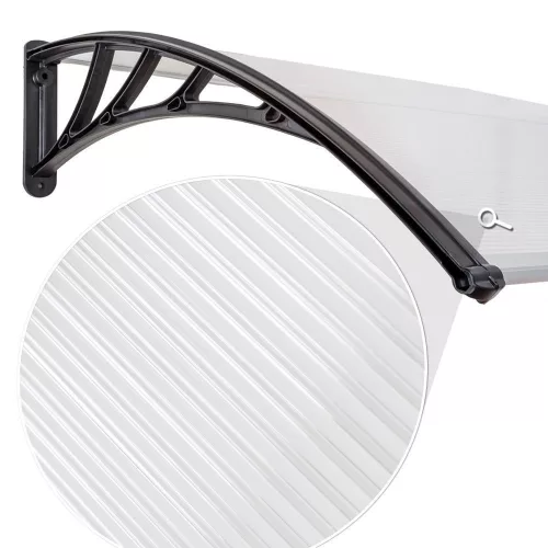 Plexiflex Predná strieška 100cm*60cm Čierna